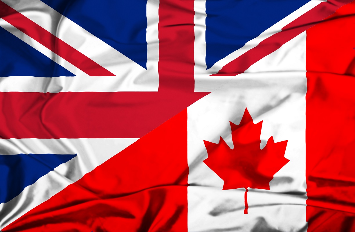 Canada great britain. Канада и Британия. Флаг Великобритании Канады. Канадский английский. Английский и канадский флаг.